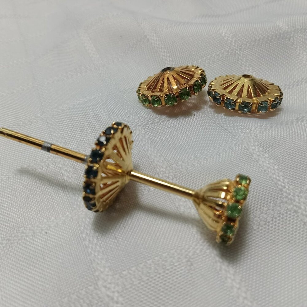 Antique gold-plated shawl or hat pin